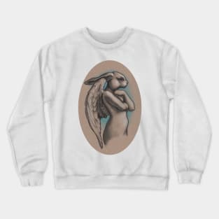 Bunny Angel Statue Crewneck Sweatshirt